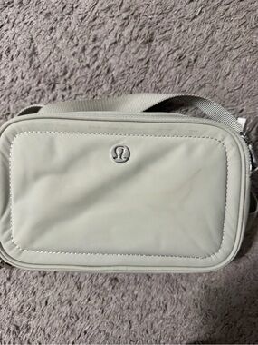 lululemon athletica Light Gray Crossbody Bag